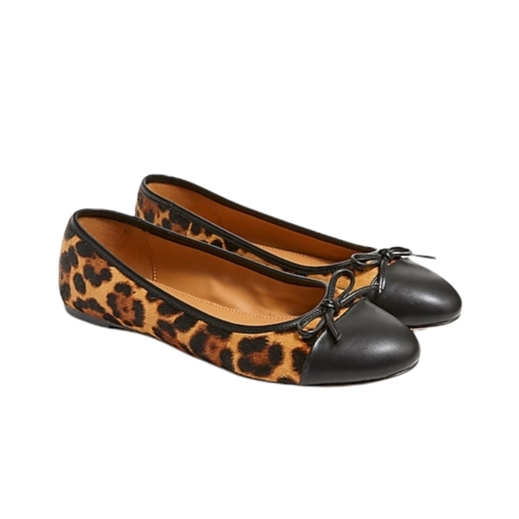 J Crew Calfhair Captoe Ballet Flats | Size 8 - Picture 2 of 7